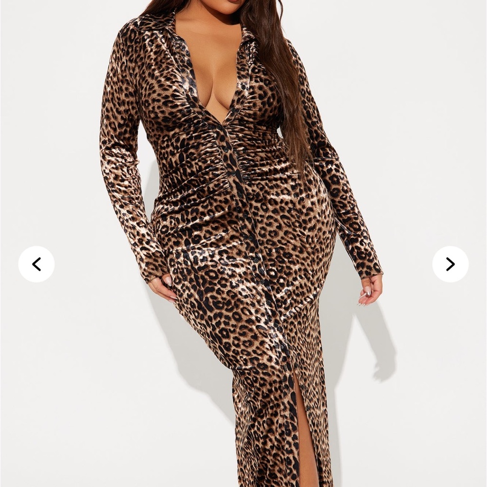 Leopard Print Maxi Dress